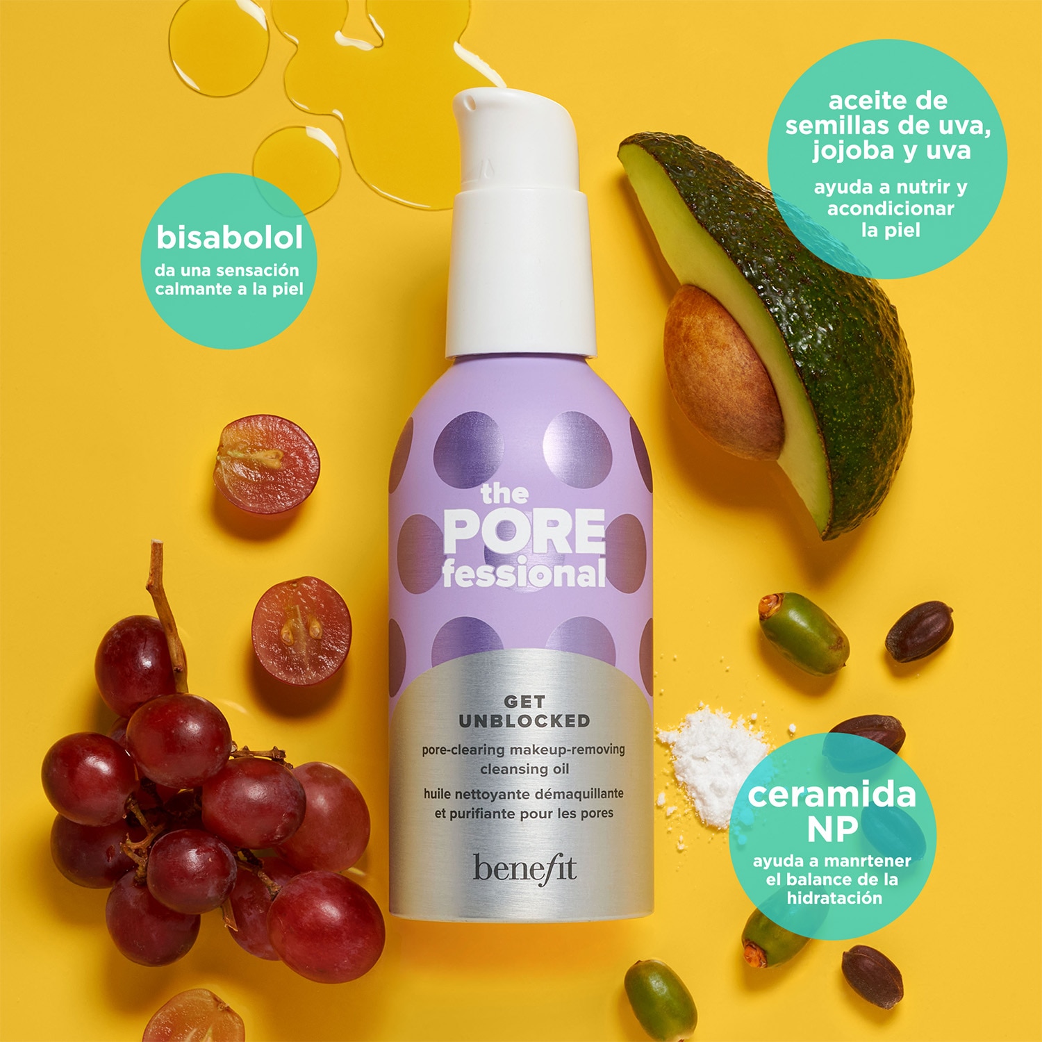 GET UNBLOCKED OIL CLEANSER (ACEITE LIMPIADOR DESMAQUILLANTE QUE LIMPIA LOS POROS)